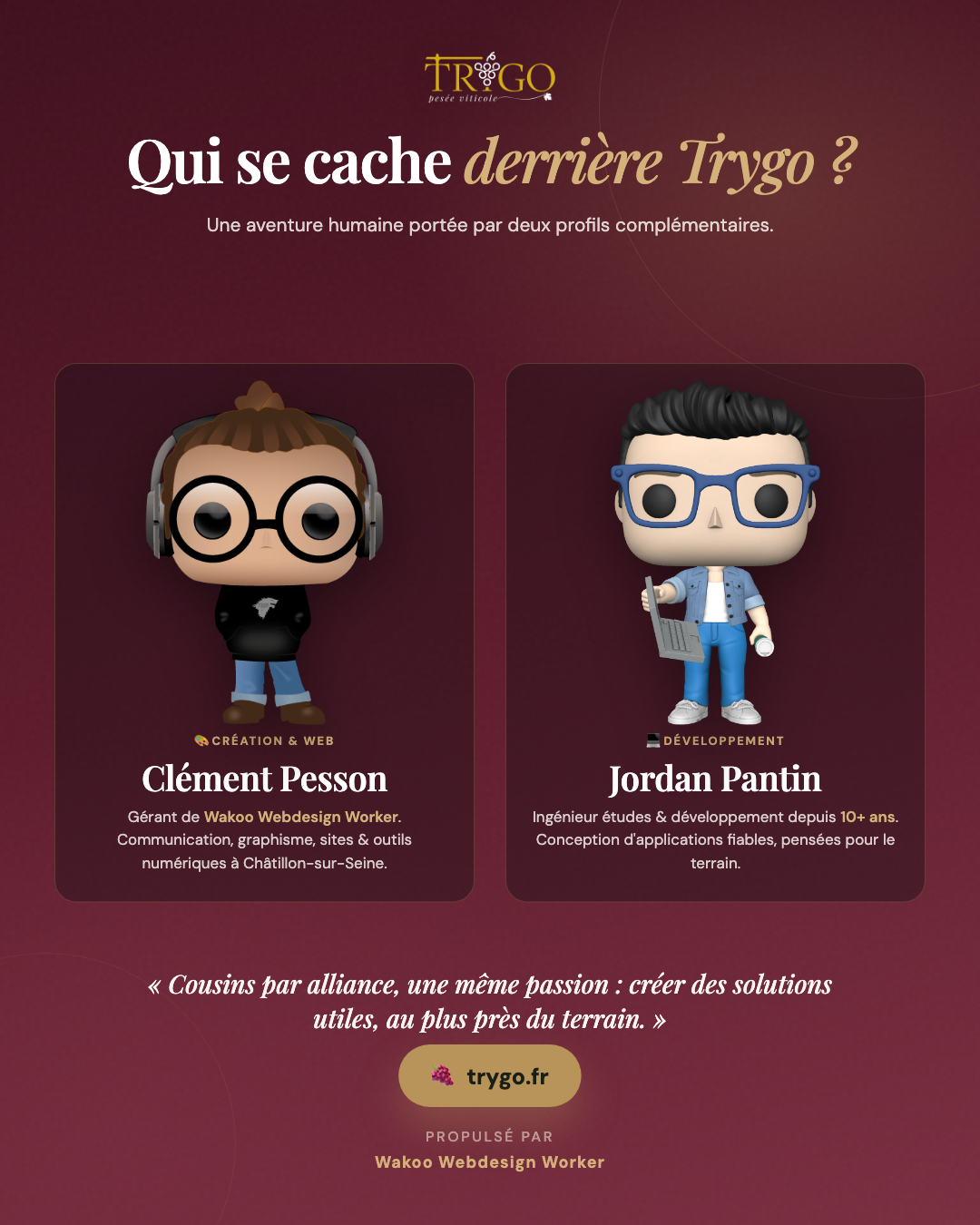 Clément Pesson et Jordan Pantin, les deux fondateurs derrière Trygo